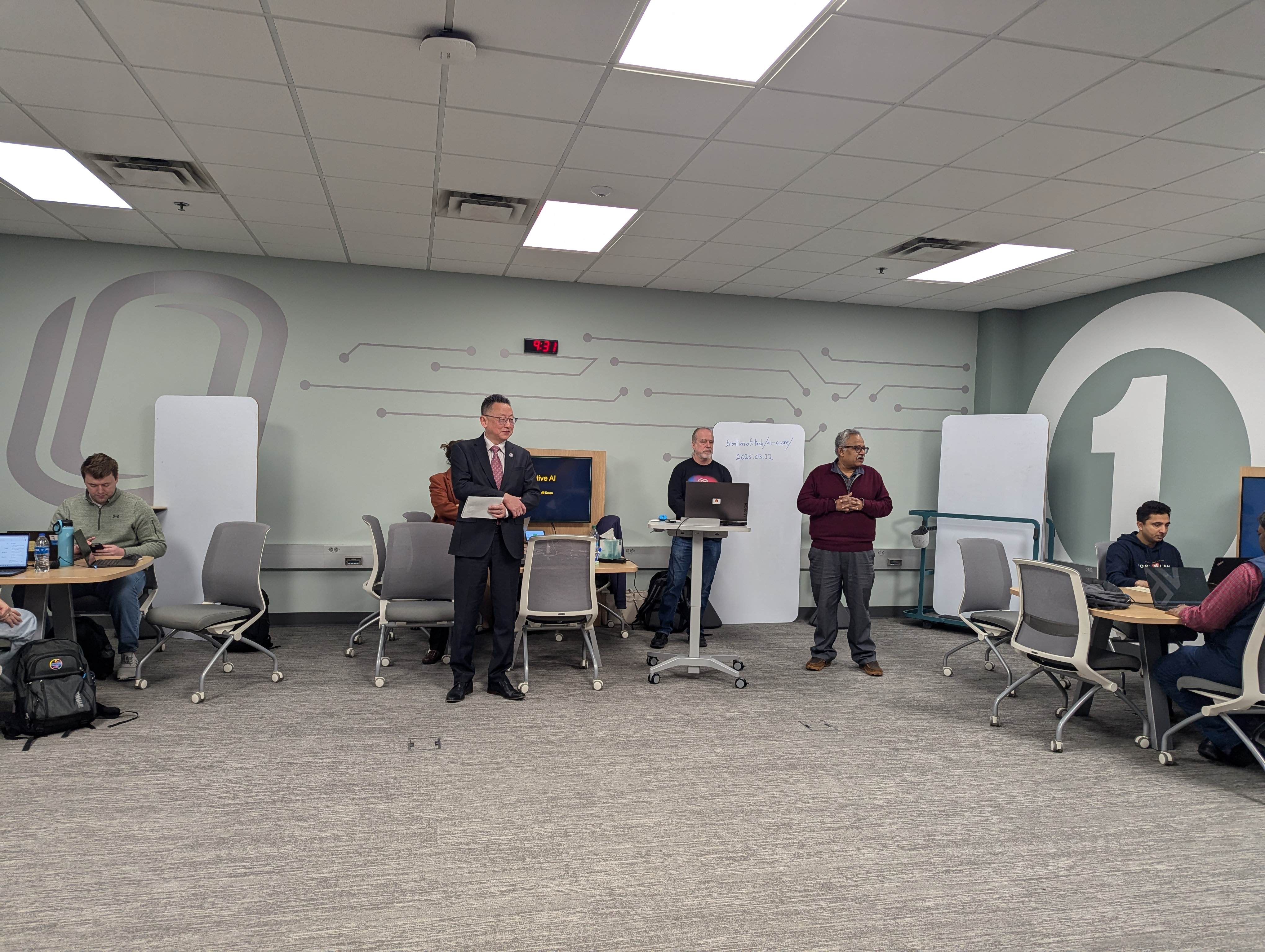 Instructors presenting to students