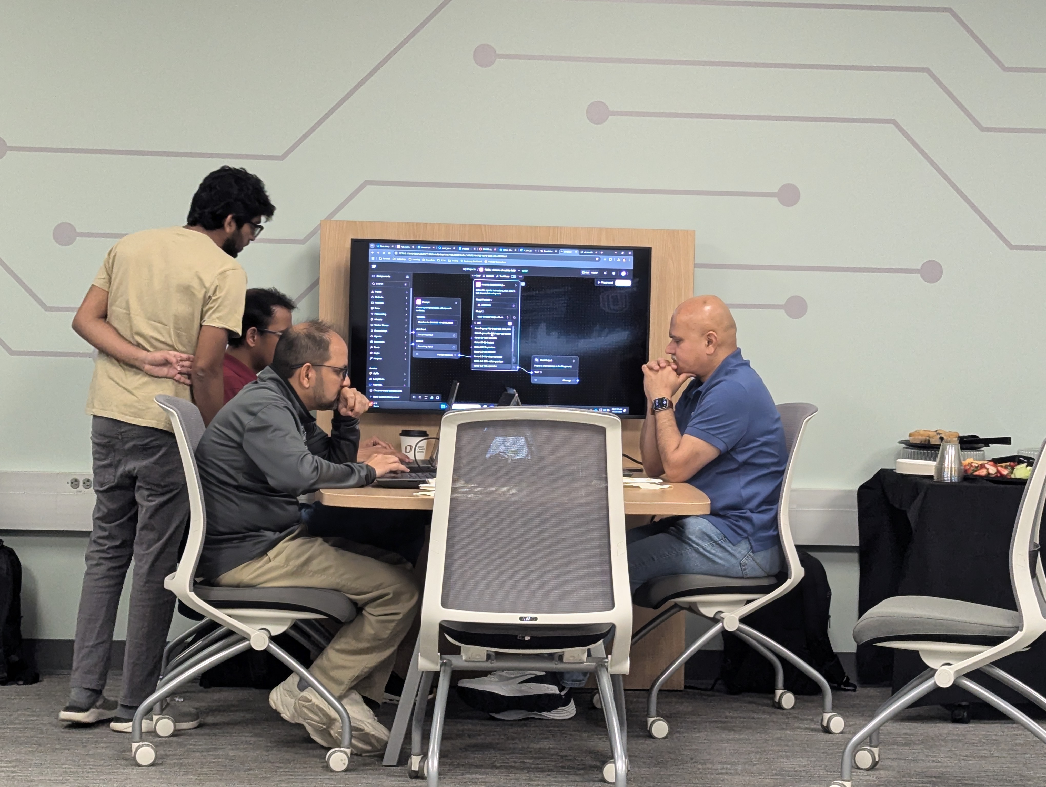 Team problem-solving session